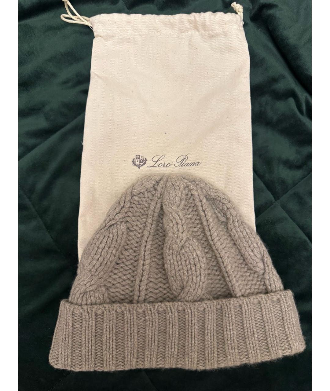 LORO PIANA Бежевая кашемировая шапка, фото 6