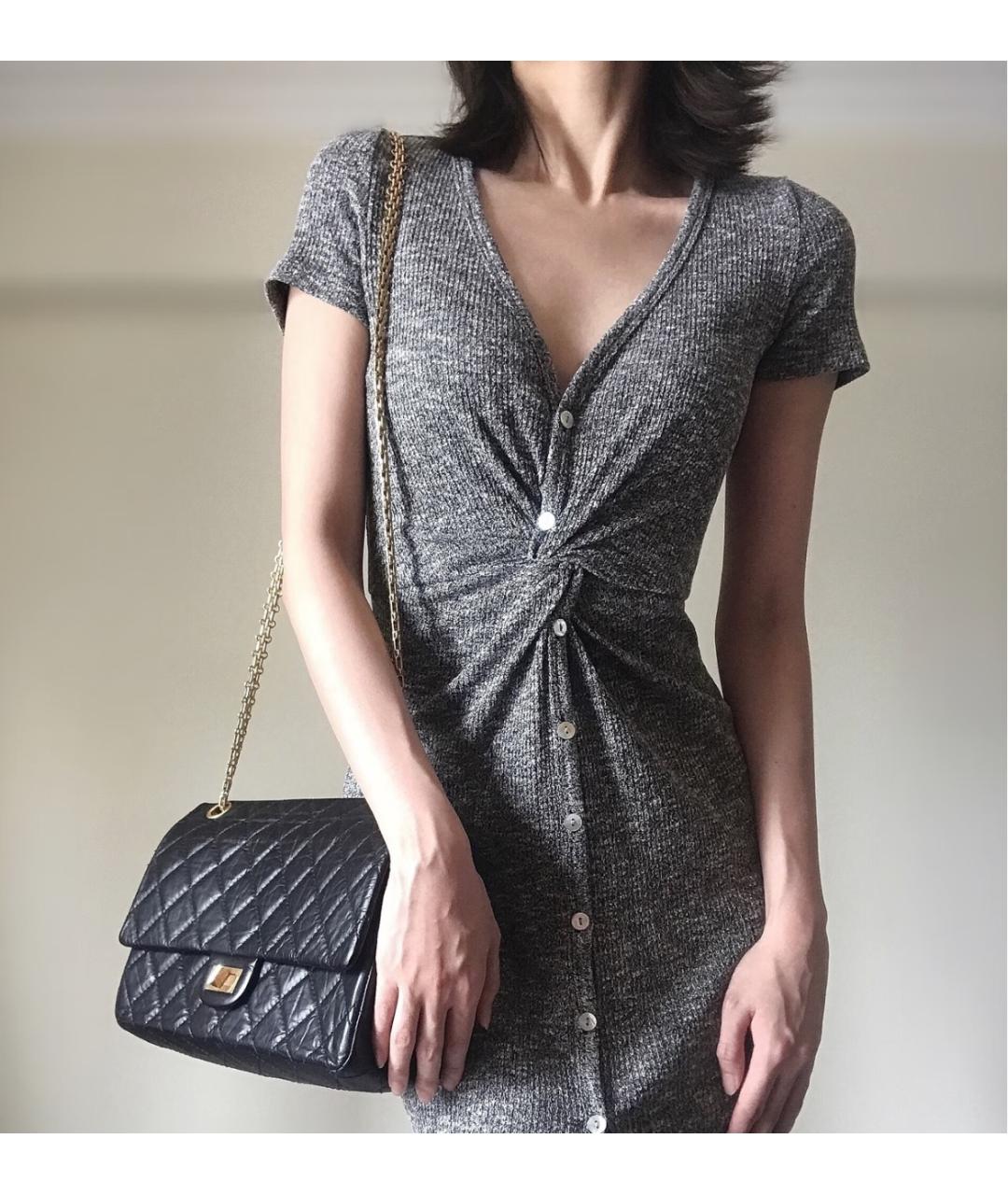 CHANEL Черная кожаная сумка через плечо, фото 4