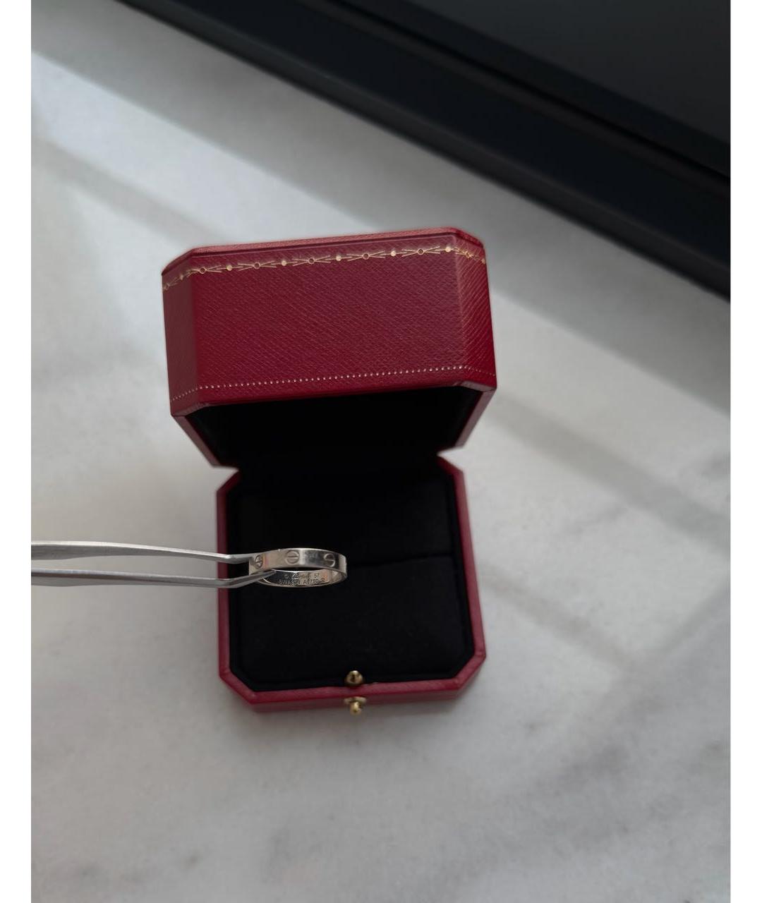 CARTIER Серебряное кольцо из белого золота, фото 4