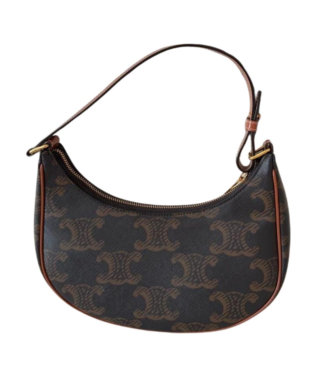 CELINE Коричневая сумка с короткими ручками, фото 1