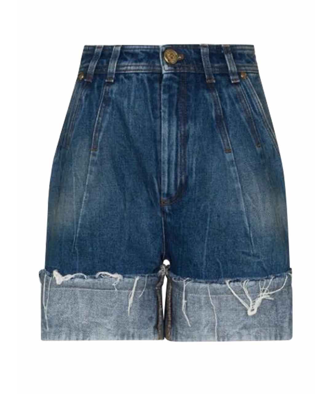 BALMAIN Синие хлопковые шорты, фото 9