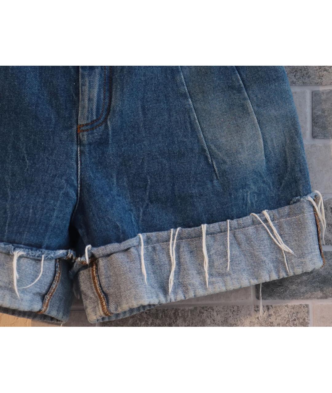 BALMAIN Синие хлопковые шорты, фото 8