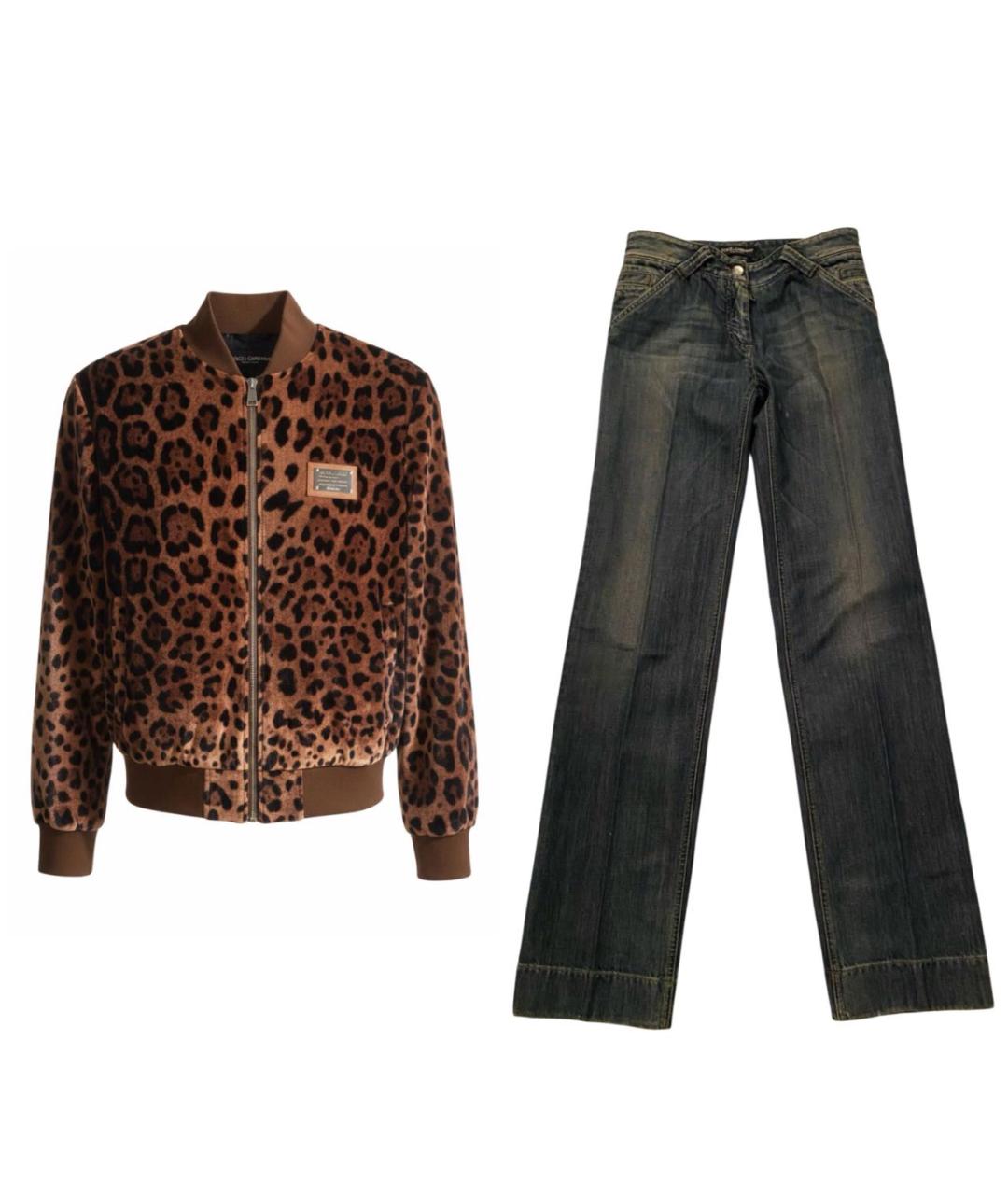 DOLCE&GABBANA Коричневый костюм с брюками, фото 9