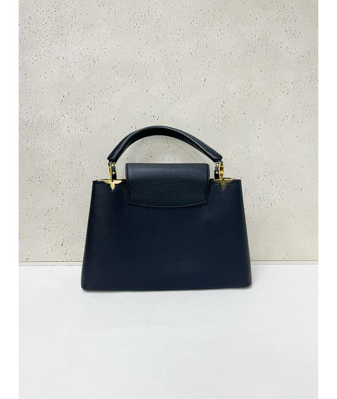 LOUIS VUITTON Черная кожаная сумка тоут, фото 2