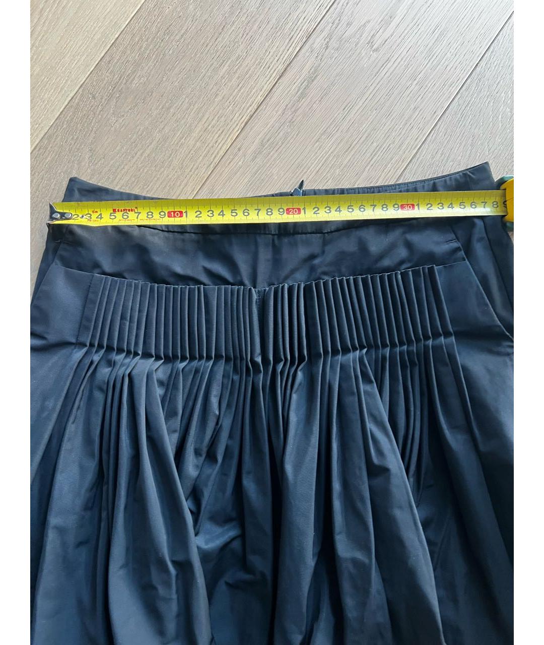 DRIES VAN NOTEN Черная полиэстеровая юбка мини, фото 6