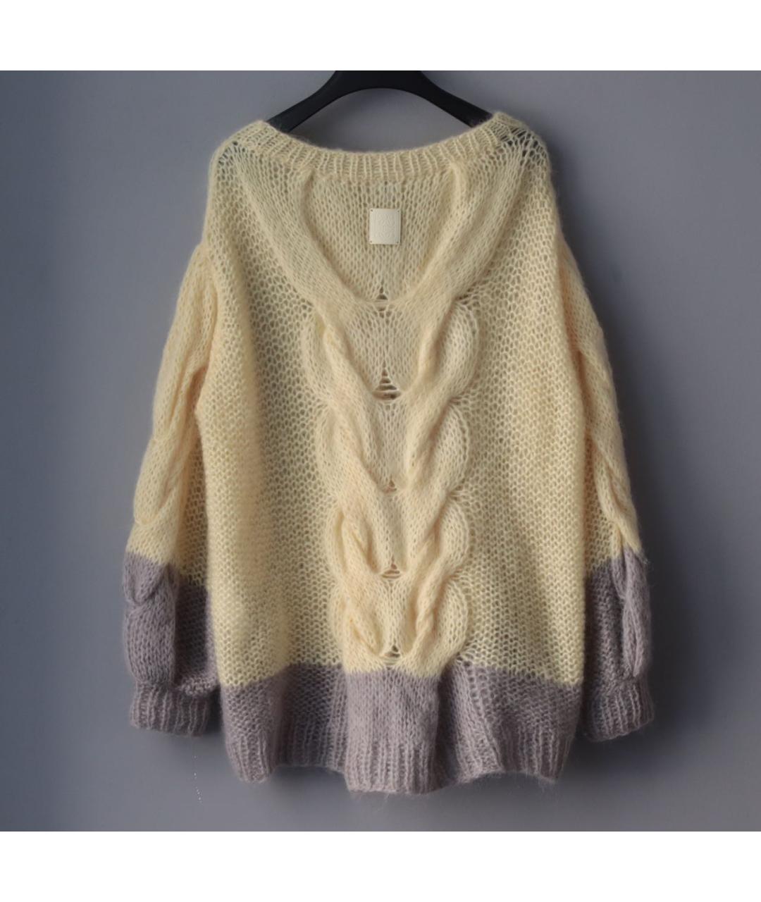 LOEWE Желтый шерстяной джемпер / свитер, фото 3