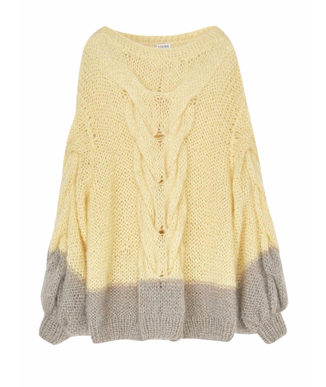 LOEWE Желтый шерстяной джемпер / свитер, фото 1