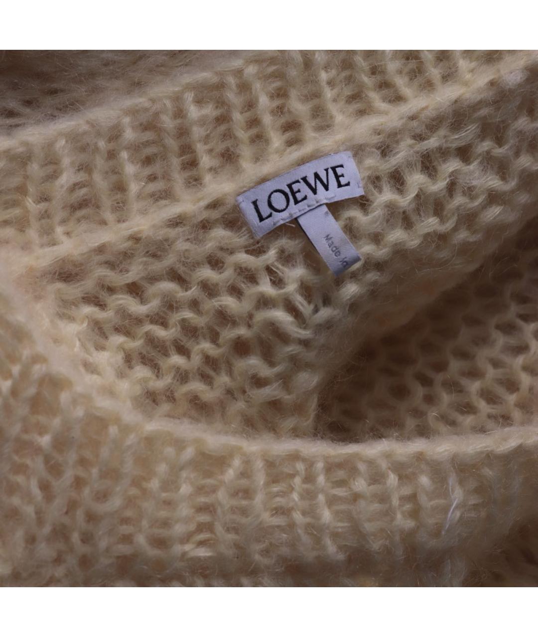 LOEWE Желтый шерстяной джемпер / свитер, фото 6