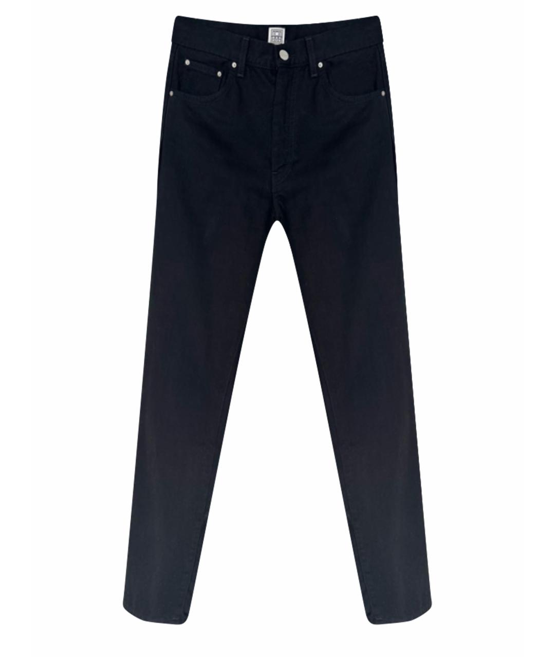 TOTEME Черные хлопковые прямые джинсы, фото 1