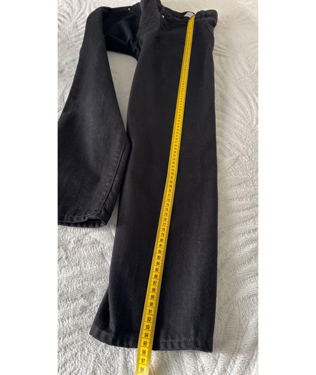 TOTEME Черные хлопковые прямые джинсы, фото 8