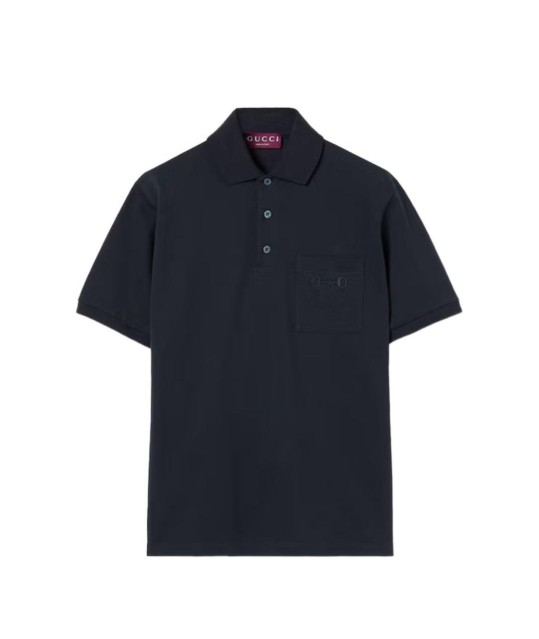 GUCCI Хлопковое поло с коротким рукавом, фото 1