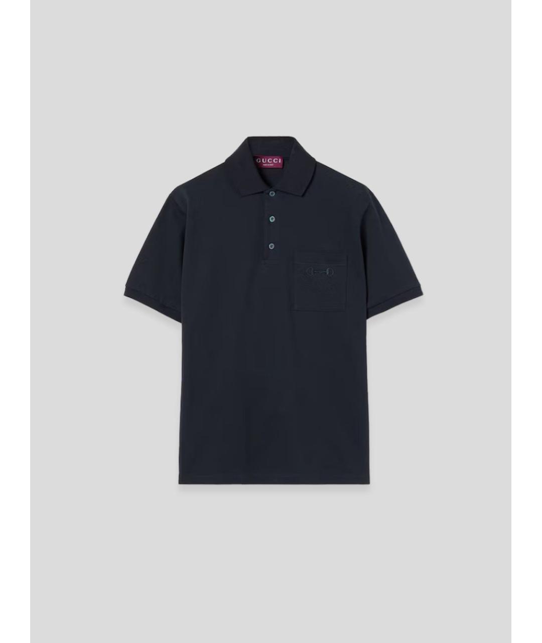 GUCCI Хлопковое поло с коротким рукавом, фото 2