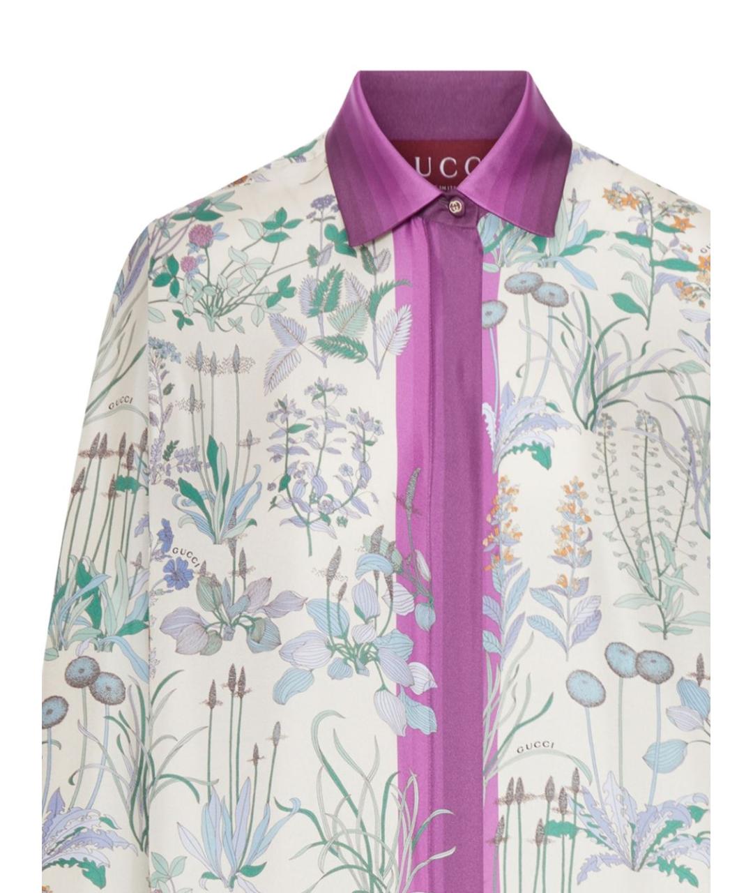 GUCCI Мульти шелковая блузы, фото 2