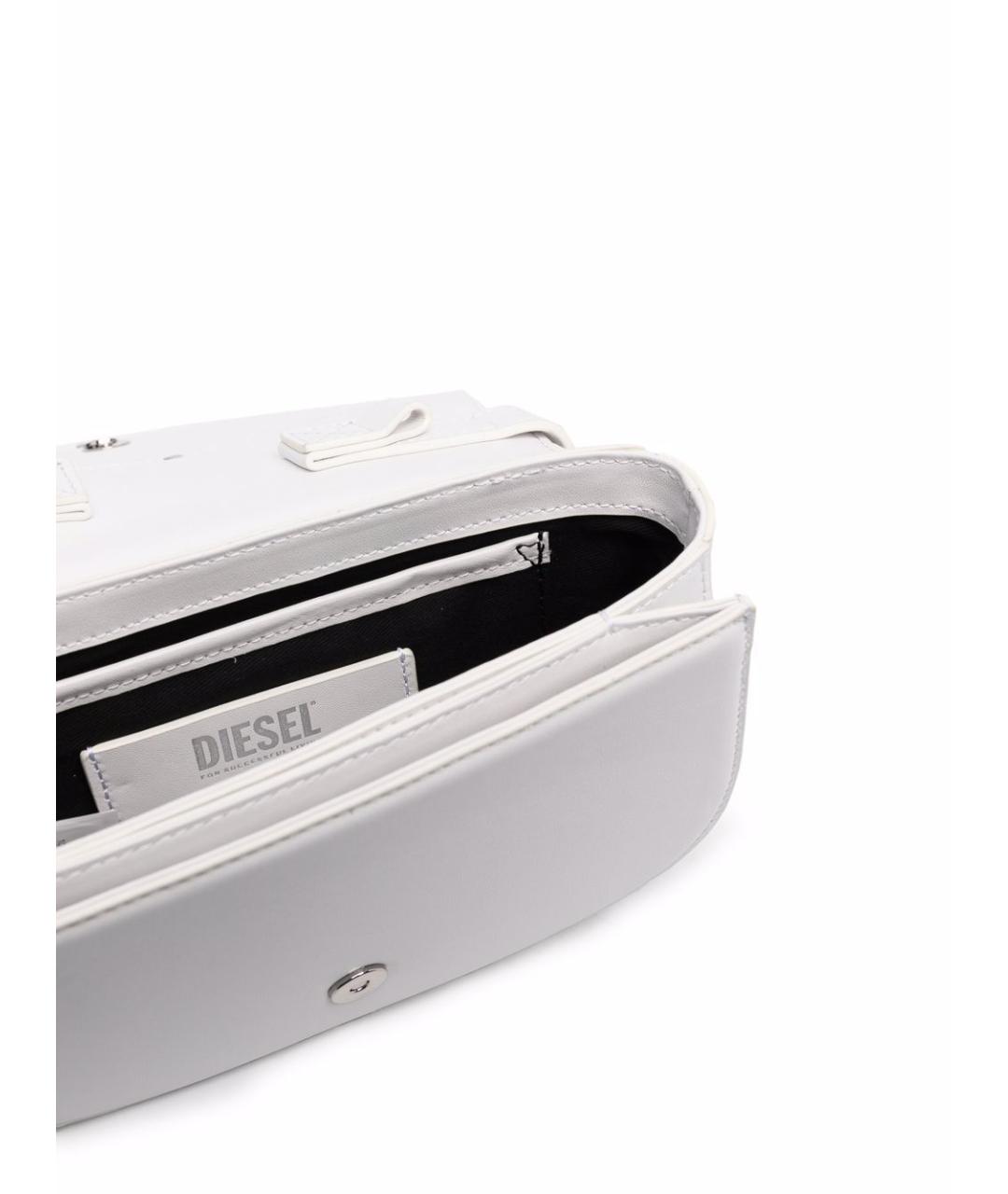DIESEL Белая сумка через плечо из искусственной кожи, фото 4