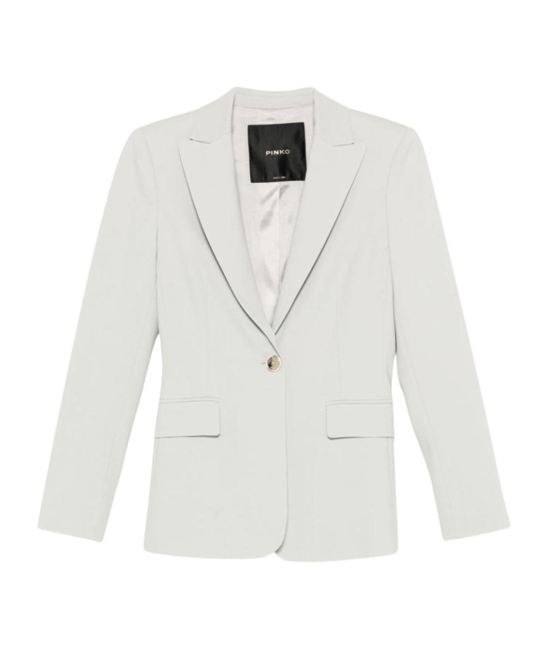 PINKO Серый вискозный жакет/пиджак, фото 1