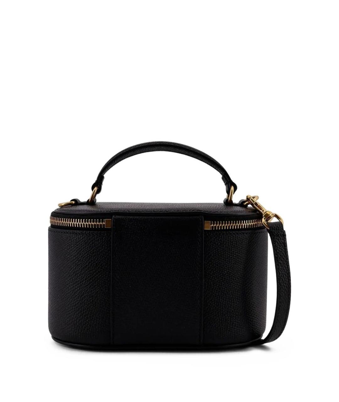 VALENTINO Черная кожаная сумка через плечо, фото 5