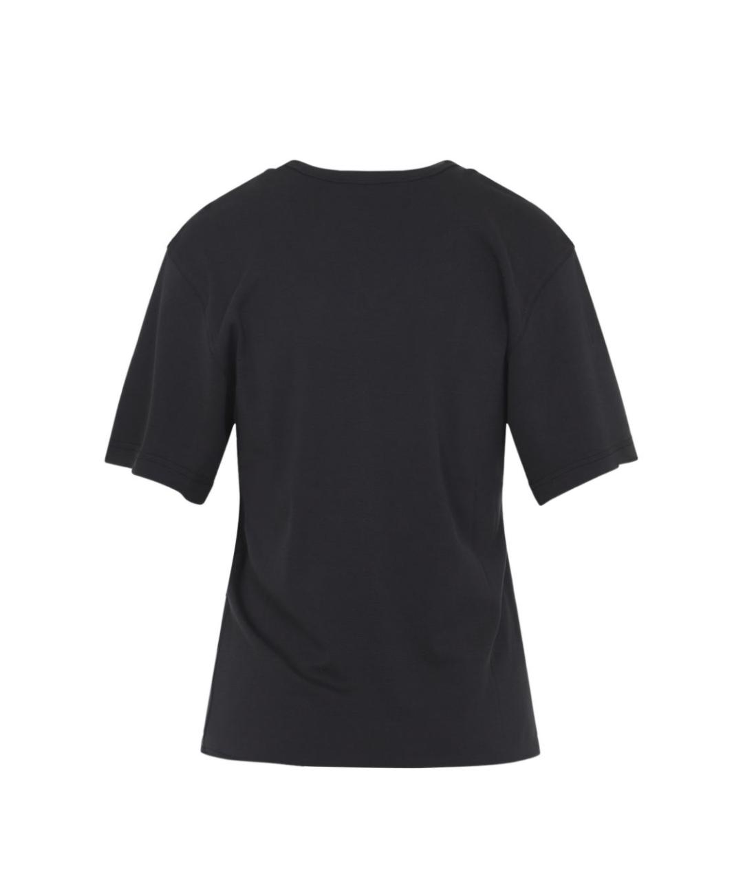 LEMAIRE Черная хлопковая футболка, фото 3