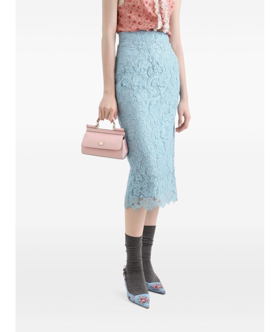 DOLCE&GABBANA Розовая кожаная сумка тоут, фото 3