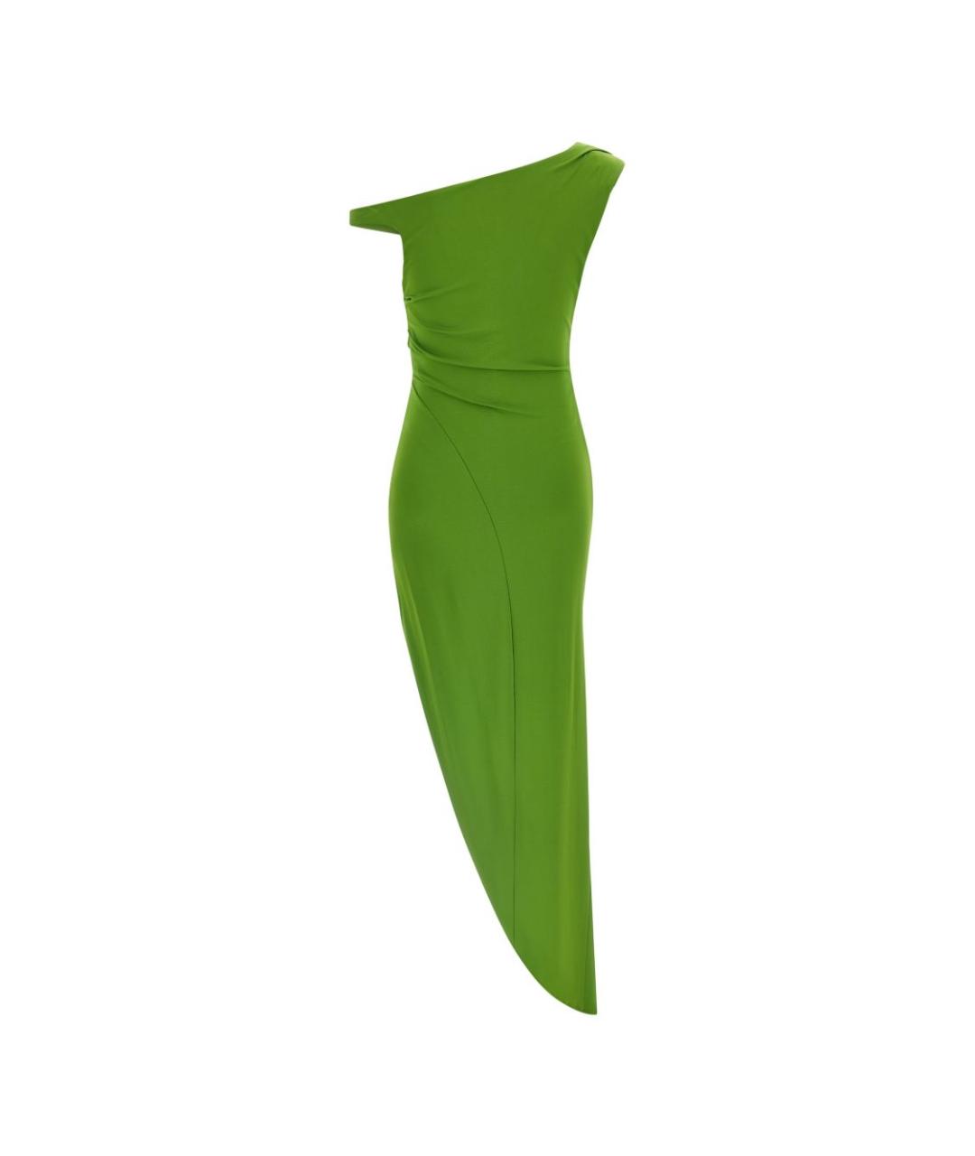 ELISABETTA FRANCHI Зеленые вискозное вечернее платье, фото 5