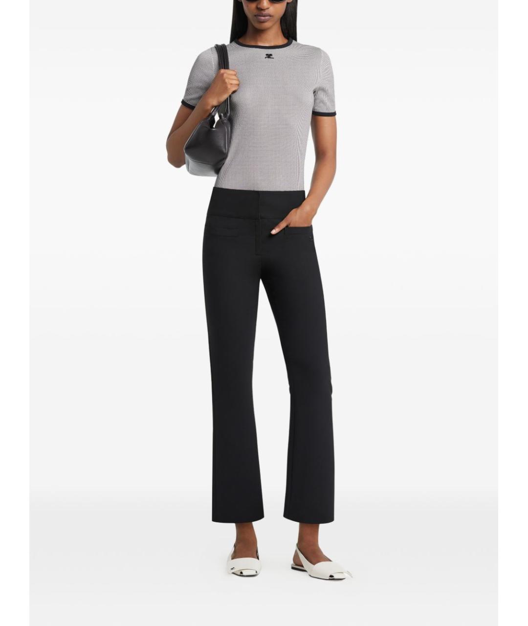 COURREGES Серая хлопковая футболка, фото 3