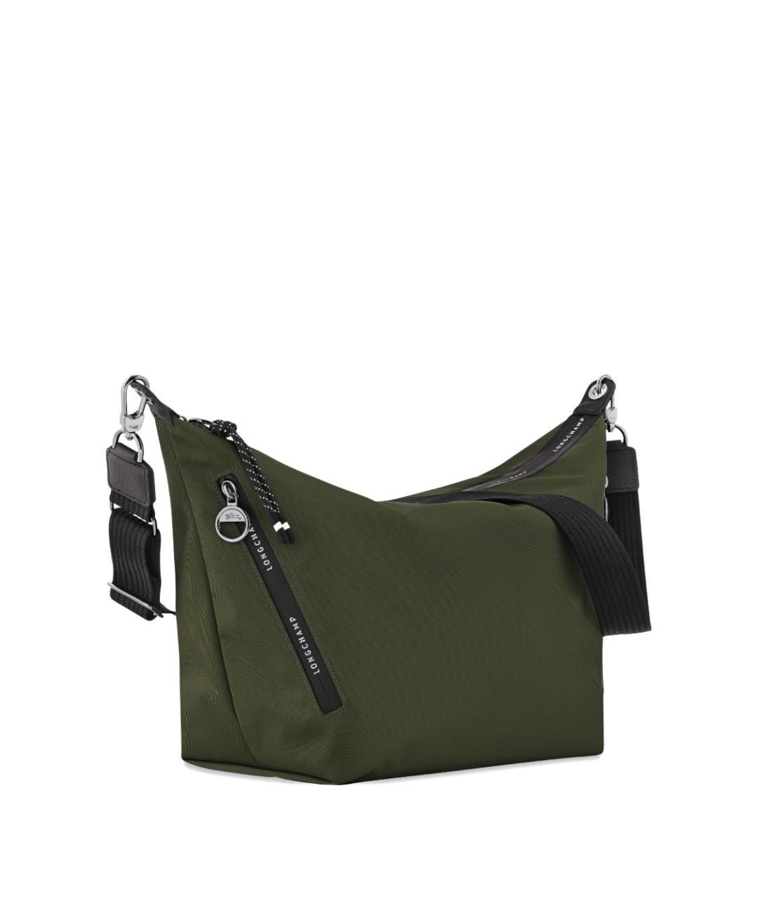 LONGCHAMP Зеленая синтетическая сумка через плечо, фото 5