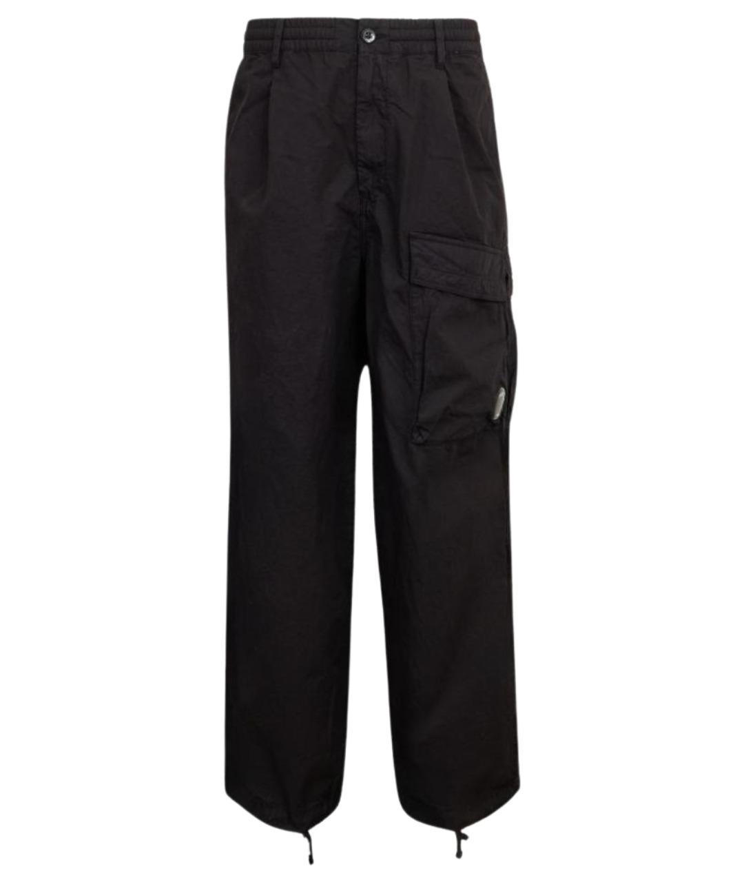 CP COMPANY Черные хлопковые повседневные брюки, фото 1
