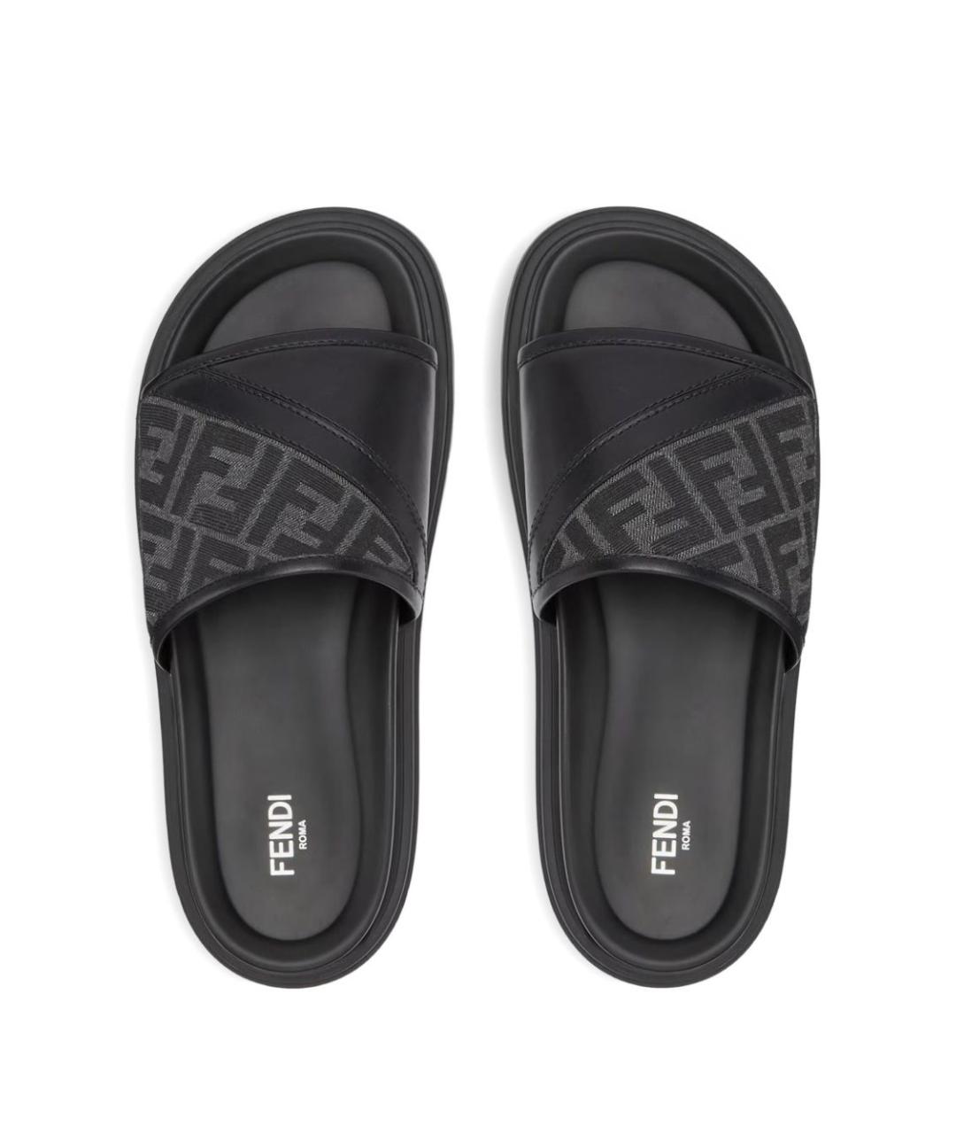 FENDI Мульти шлепанцы, фото 3