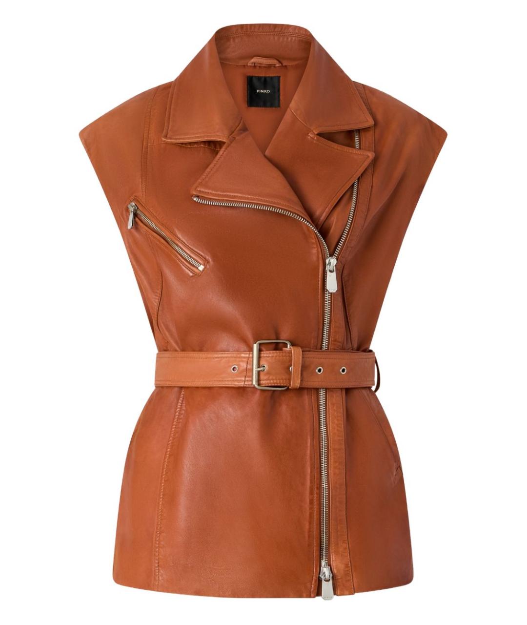 PINKO Оранжевый полиэстеровый жилет, фото 1