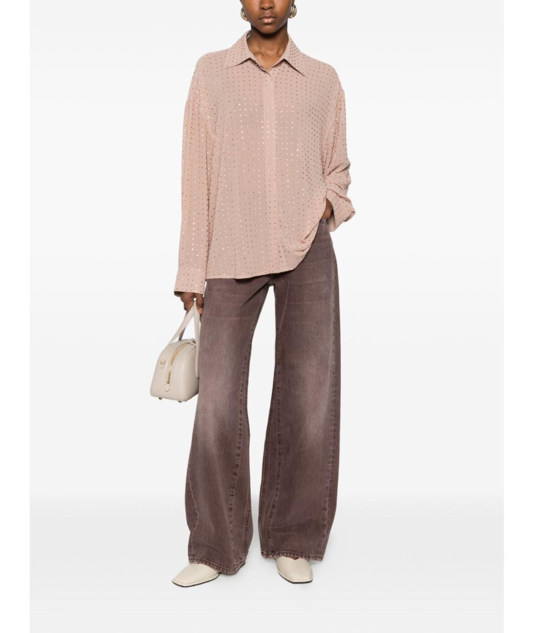 PINKO Розовая полиэстеровая рубашка, фото 2