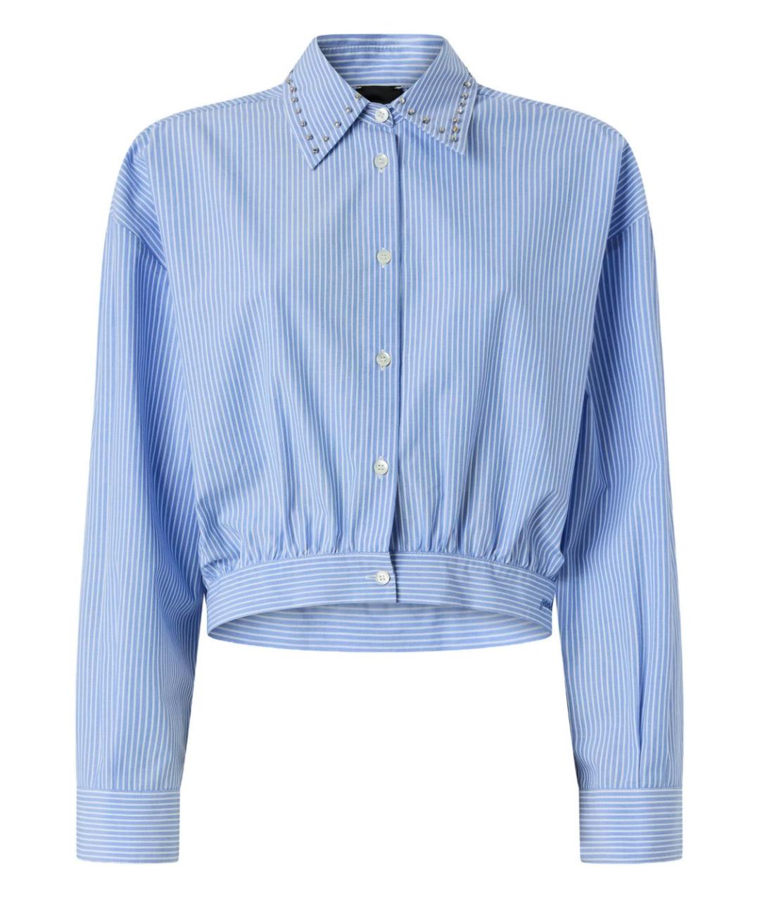 PINKO Голубая хлопковая рубашка, фото 1