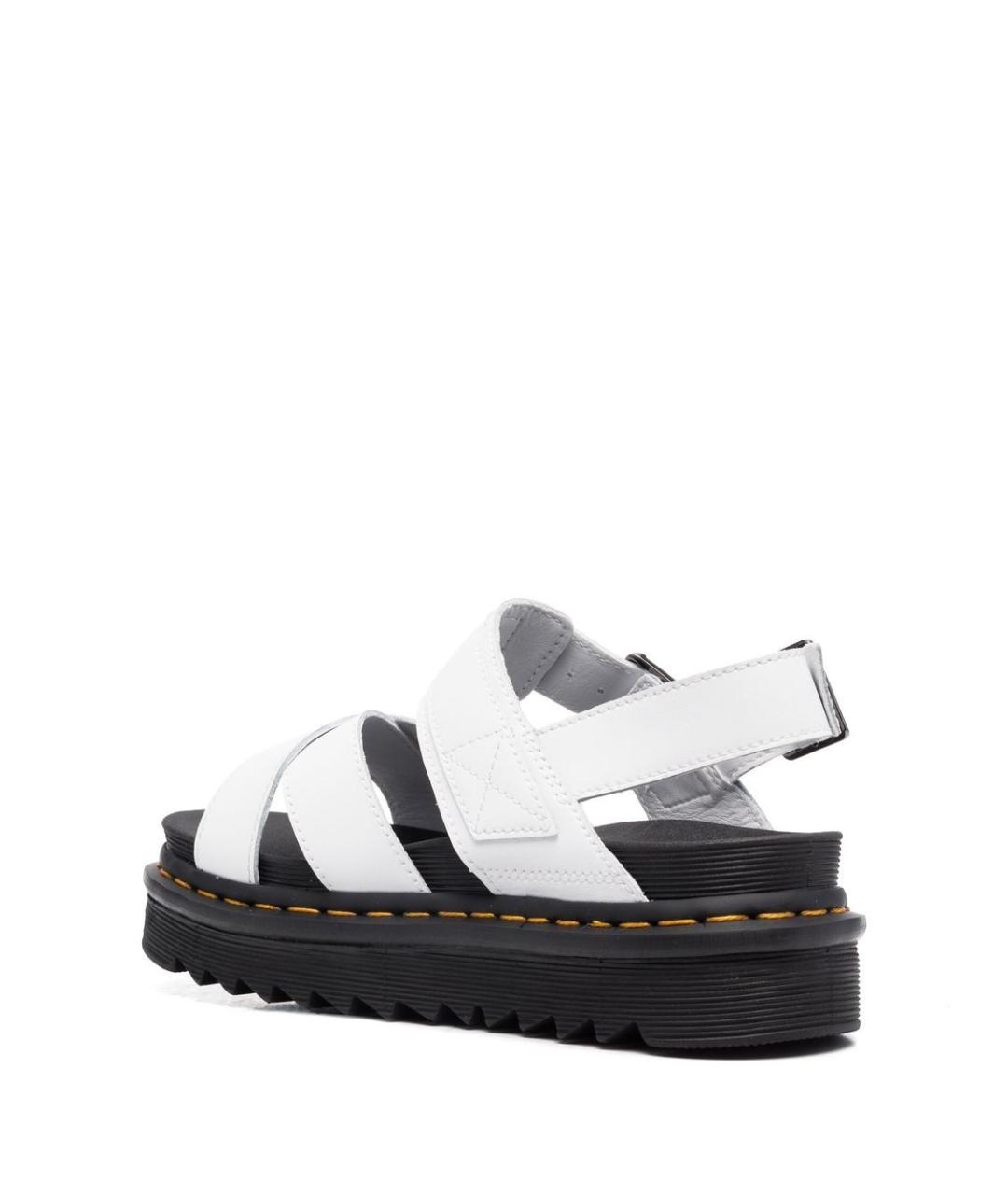 DR. MARTENS Белые кожаные сандалии, фото 2