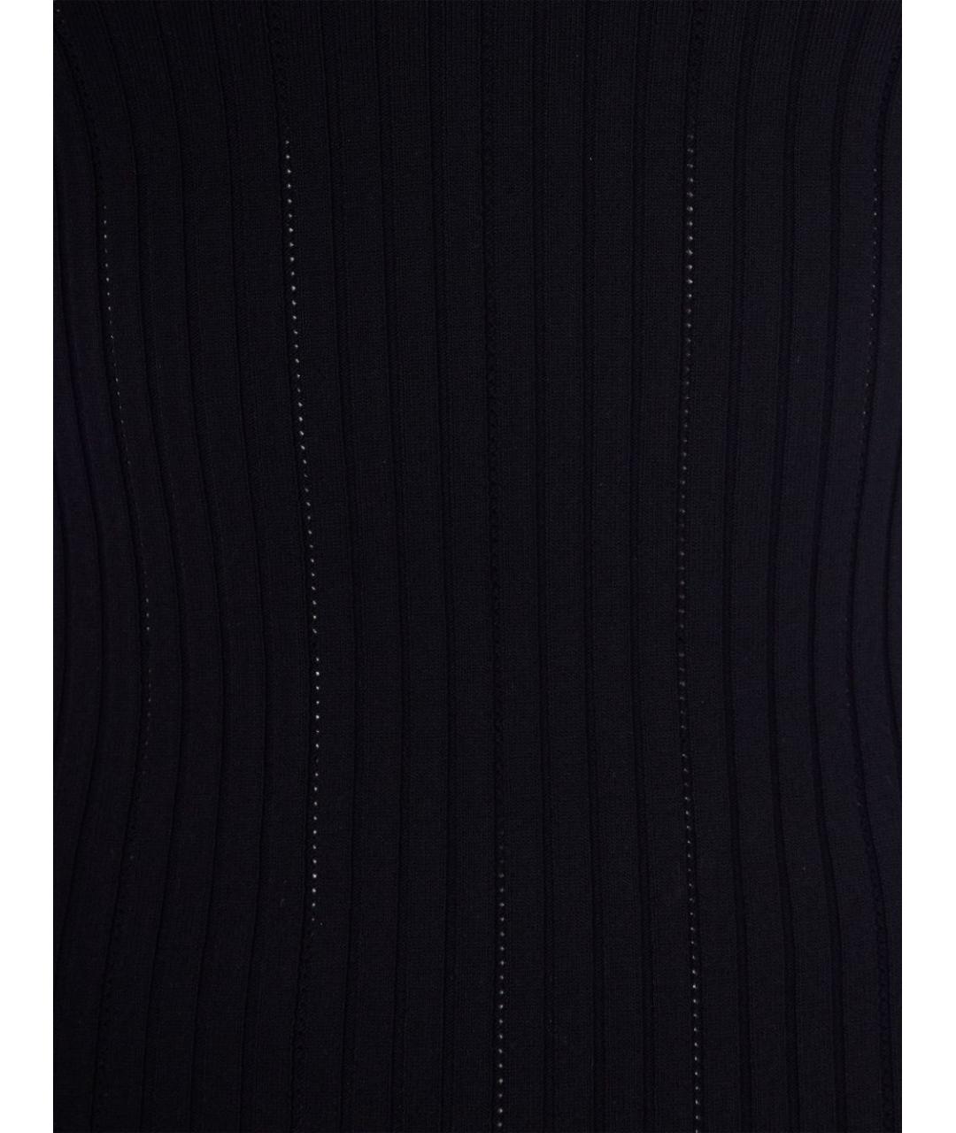 ELISABETTA FRANCHI Черное вискозное вечернее платье, фото 3