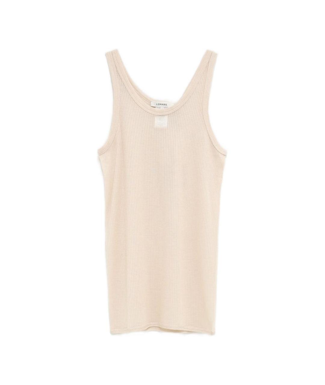 LEMAIRE Бежевая вискозная майка, фото 1