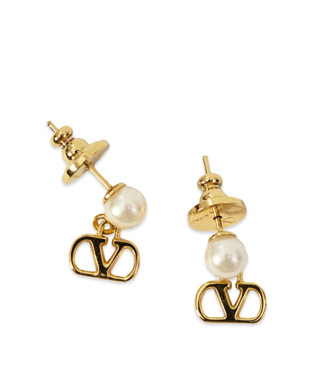 VALENTINO Золотые металлические серьги, фото 2