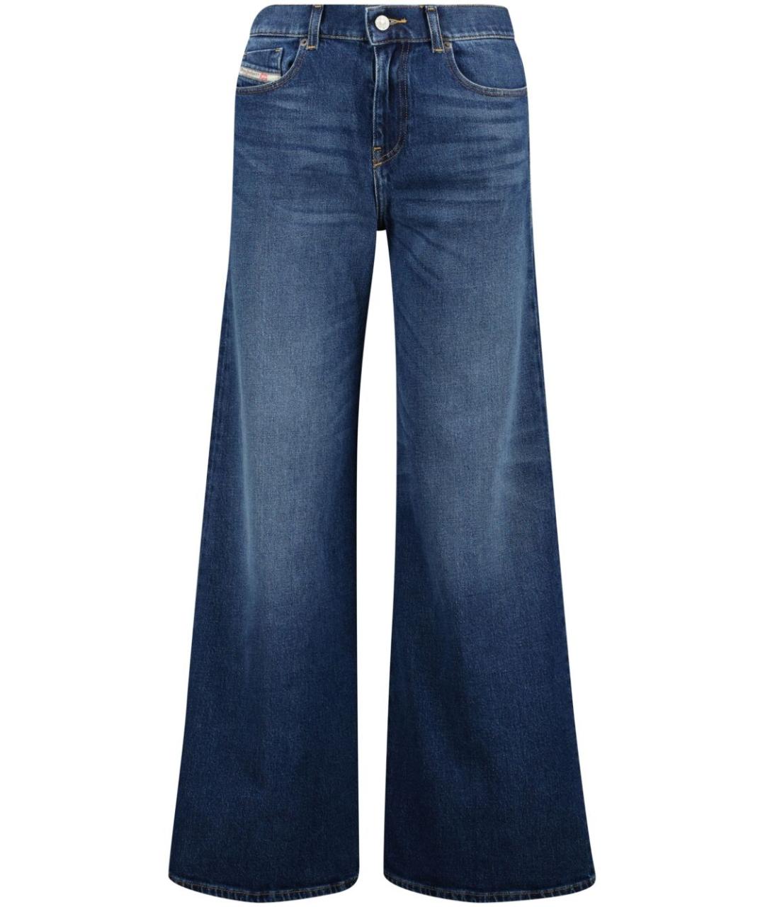 DIESEL Синие хлопковые прямые джинсы, фото 1