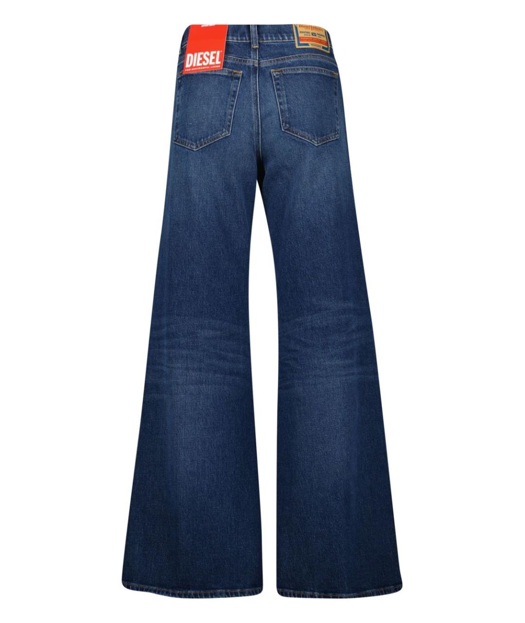 DIESEL Синие хлопковые прямые джинсы, фото 3