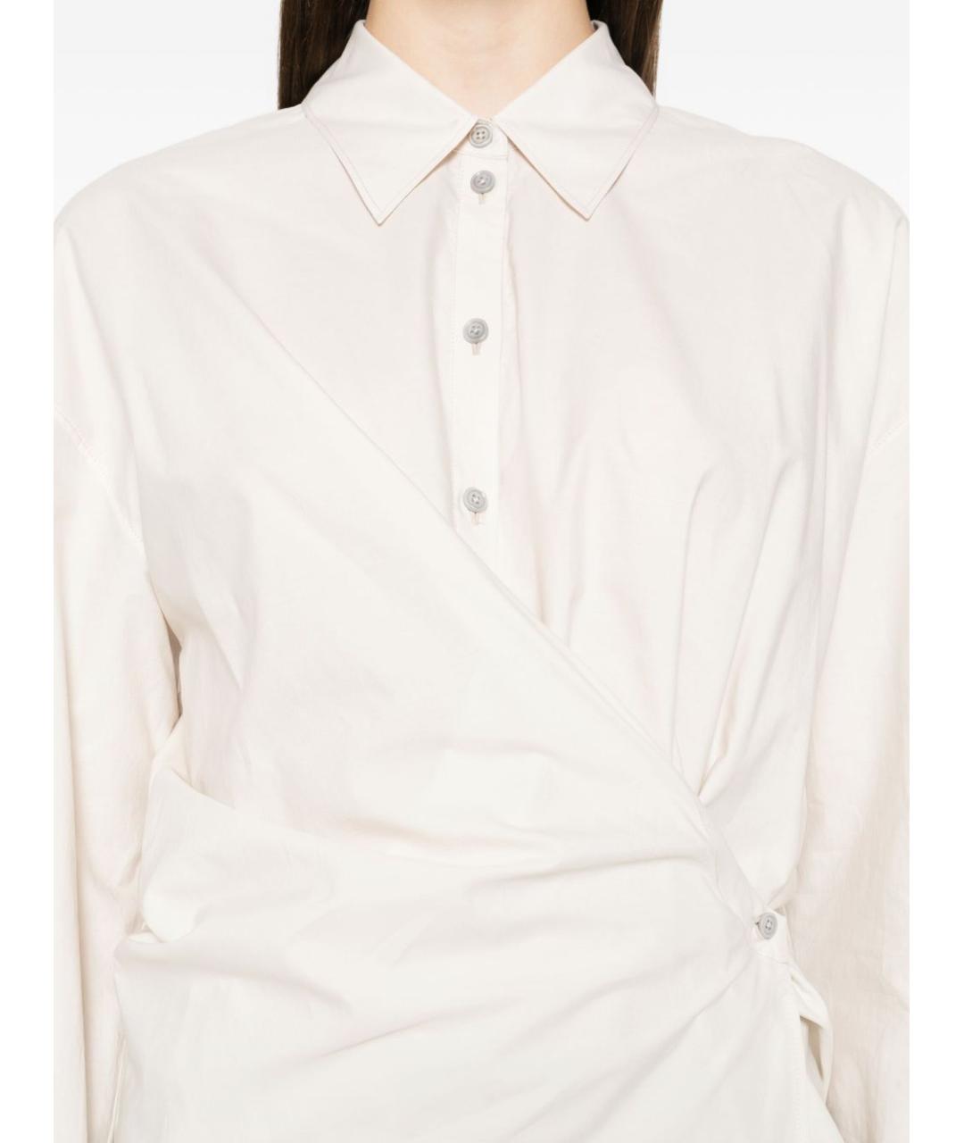 LEMAIRE Белая хлопковая рубашка, фото 4