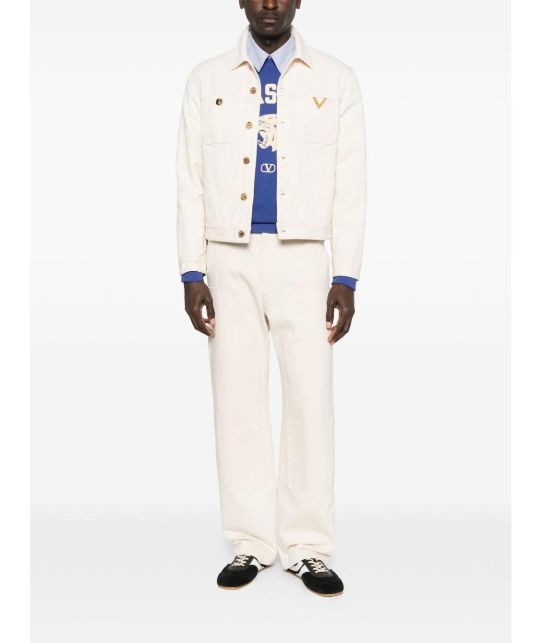 VALENTINO Бежевая хлопковая куртка, фото 3