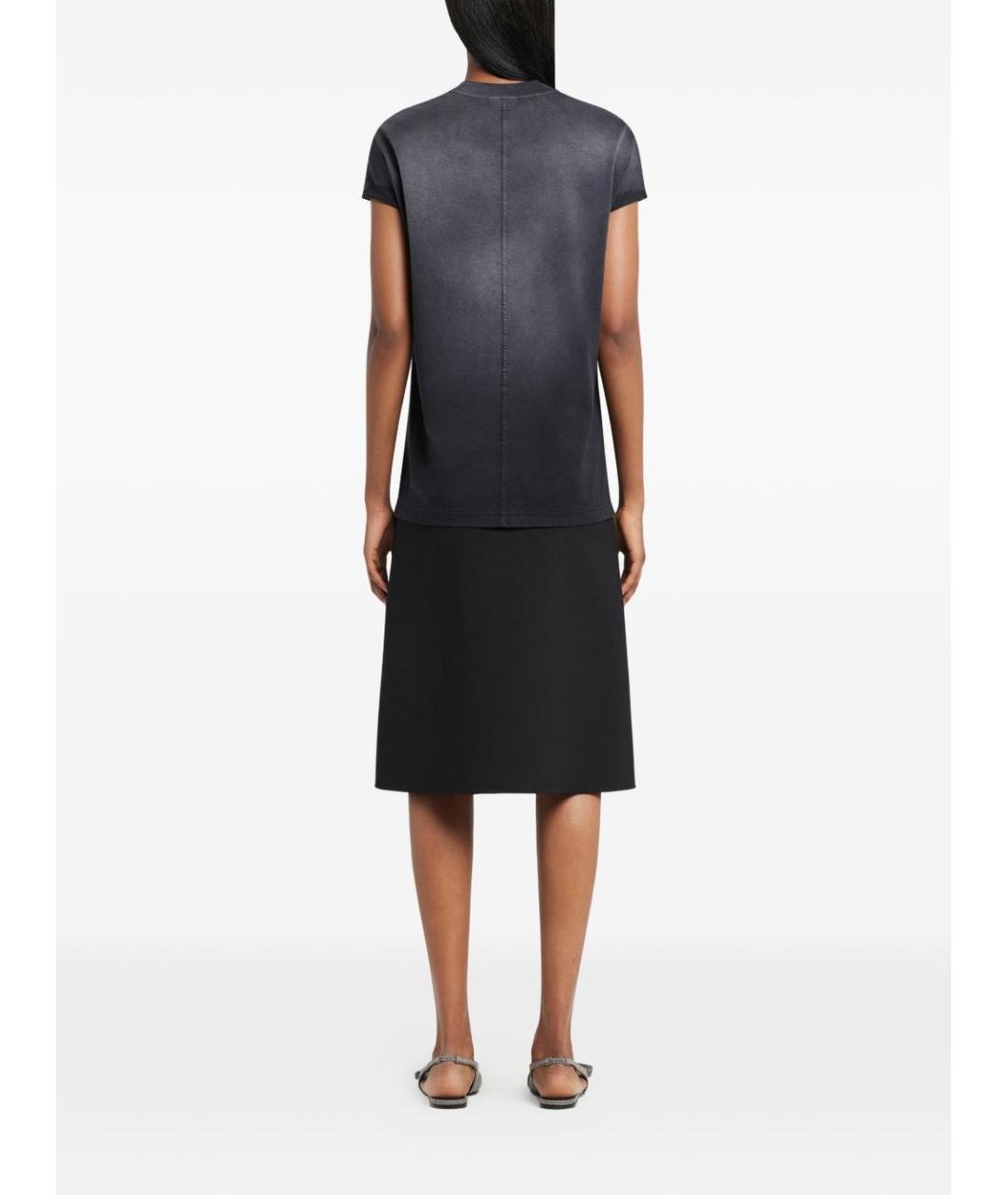 COURREGES Серая хлопковая футболка, фото 2