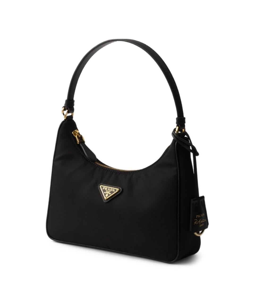 PRADA Черная синтетическая сумка через плечо, фото 3