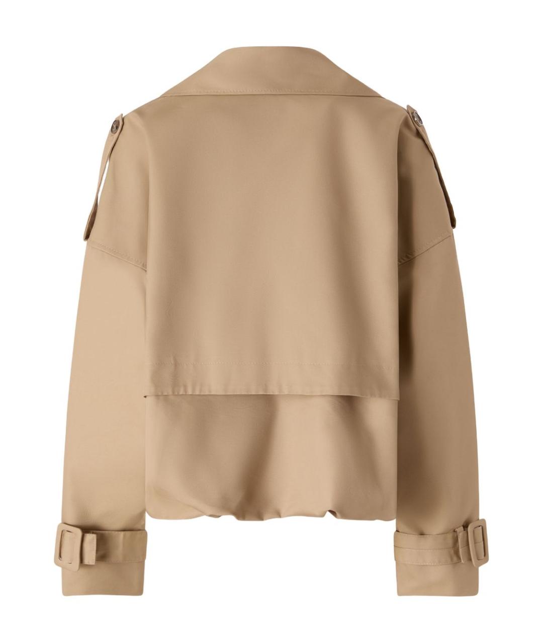 PINKO Бежевый хлопковый тренч/плащ, фото 2