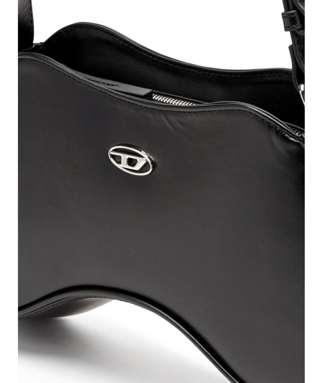 DIESEL Черная сумка через плечо из искусственной кожи, фото 2