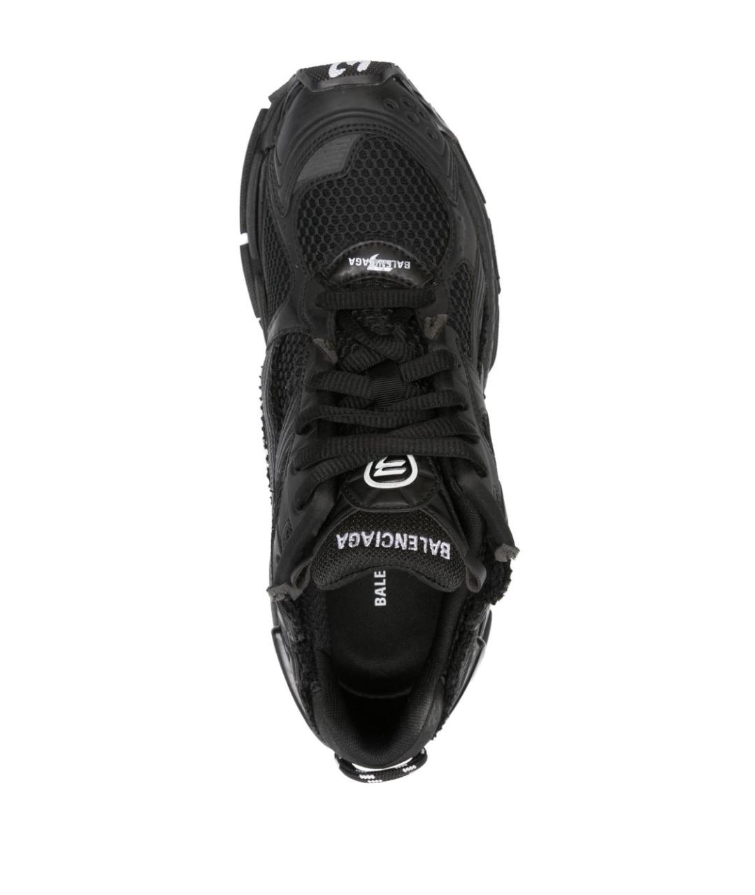 BALENCIAGA Черные синтетические низкие кроссовки / кеды, фото 4