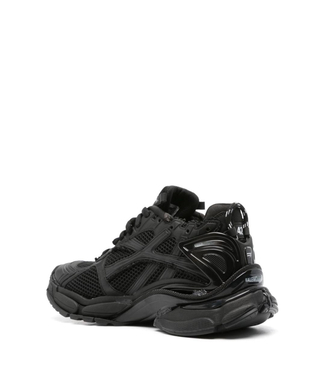 BALENCIAGA Черные синтетические низкие кроссовки / кеды, фото 3