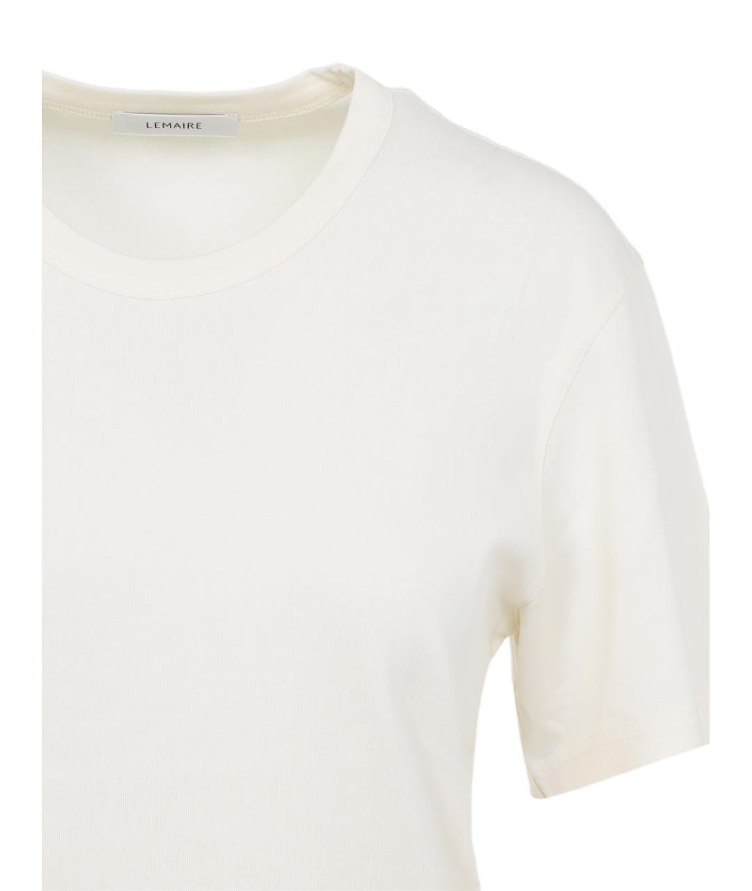 LEMAIRE Белая хлопковая футболка, фото 3