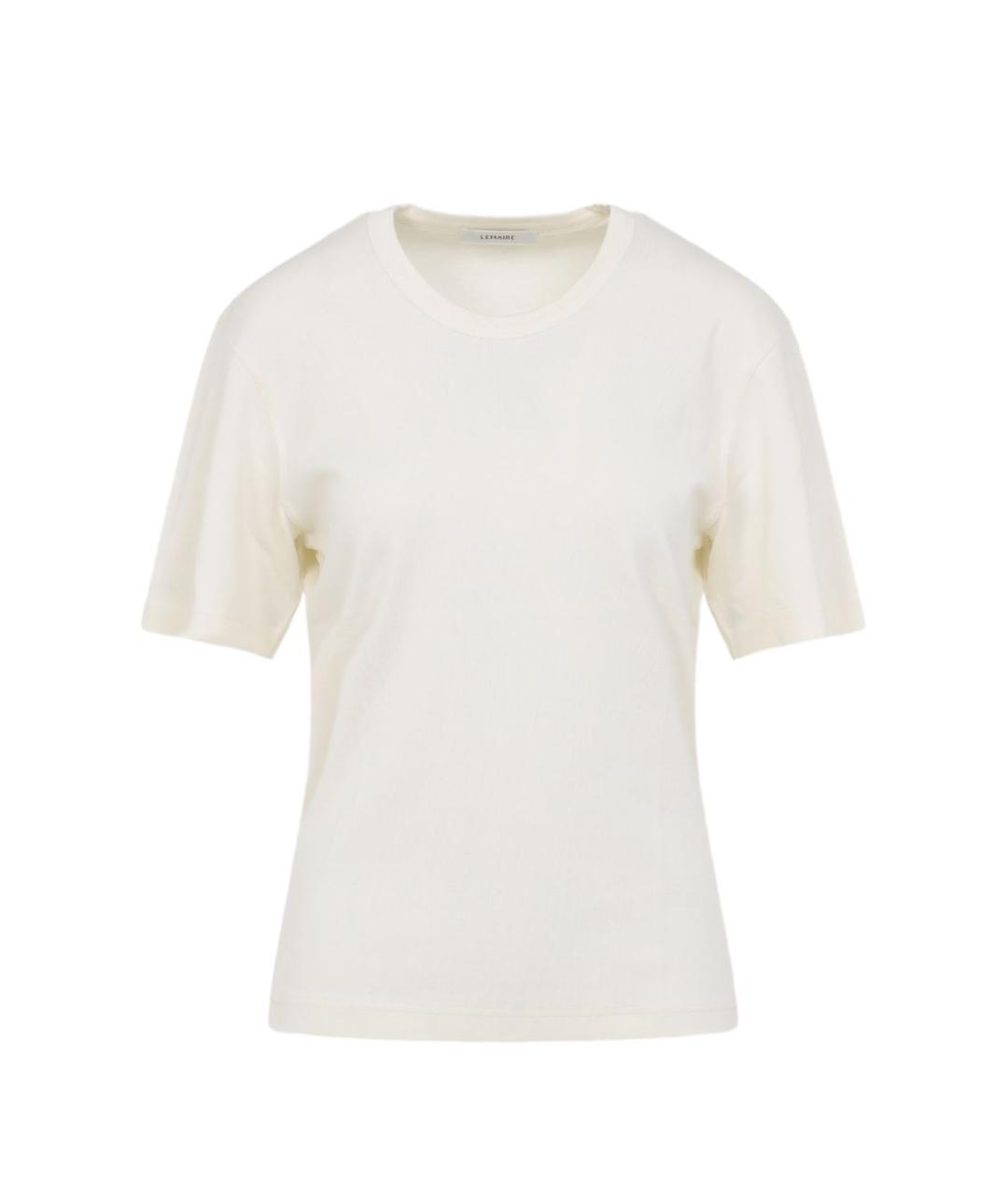 LEMAIRE Белая хлопковая футболка, фото 1