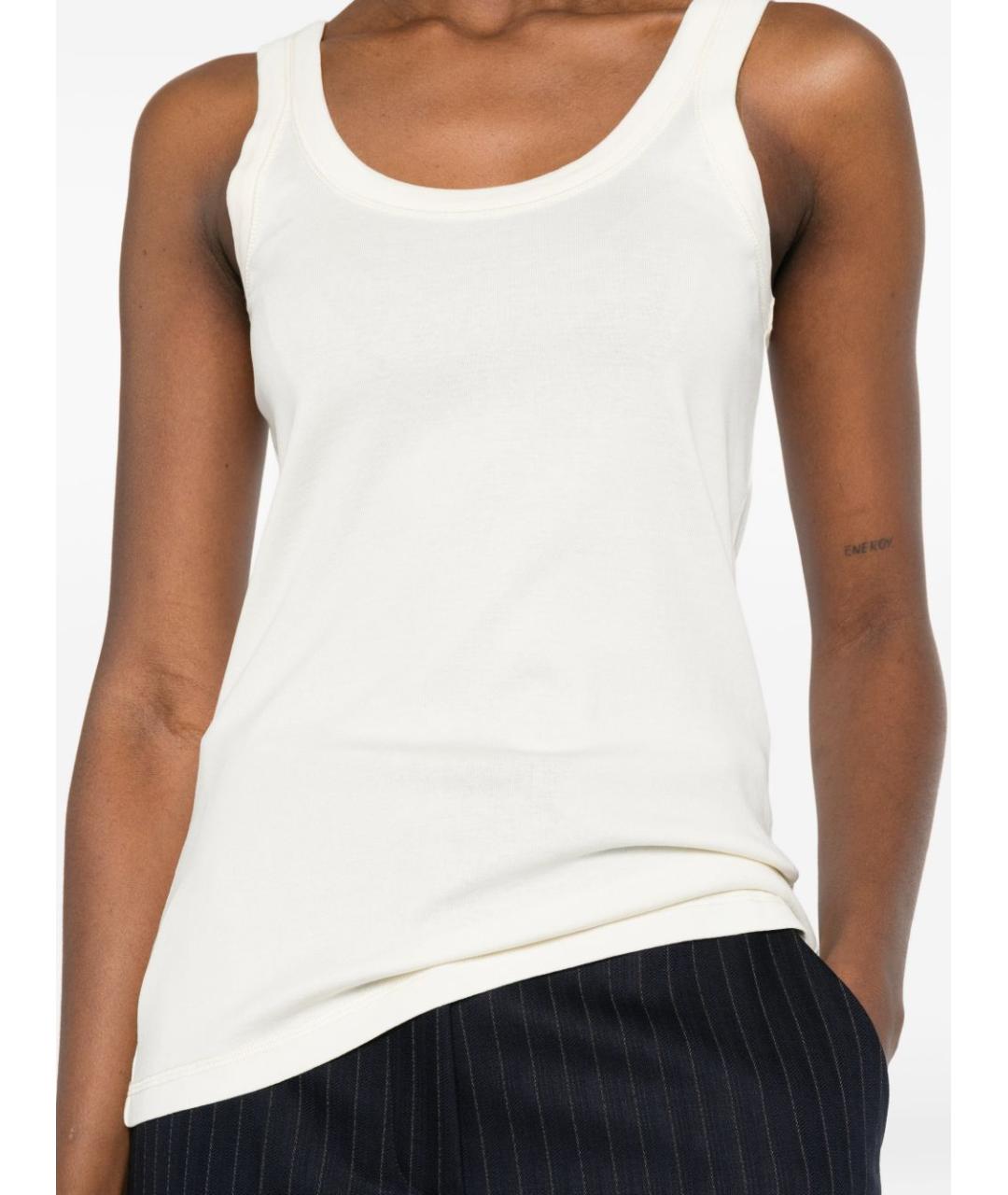 LEMAIRE Белая хлопковая майка, фото 3