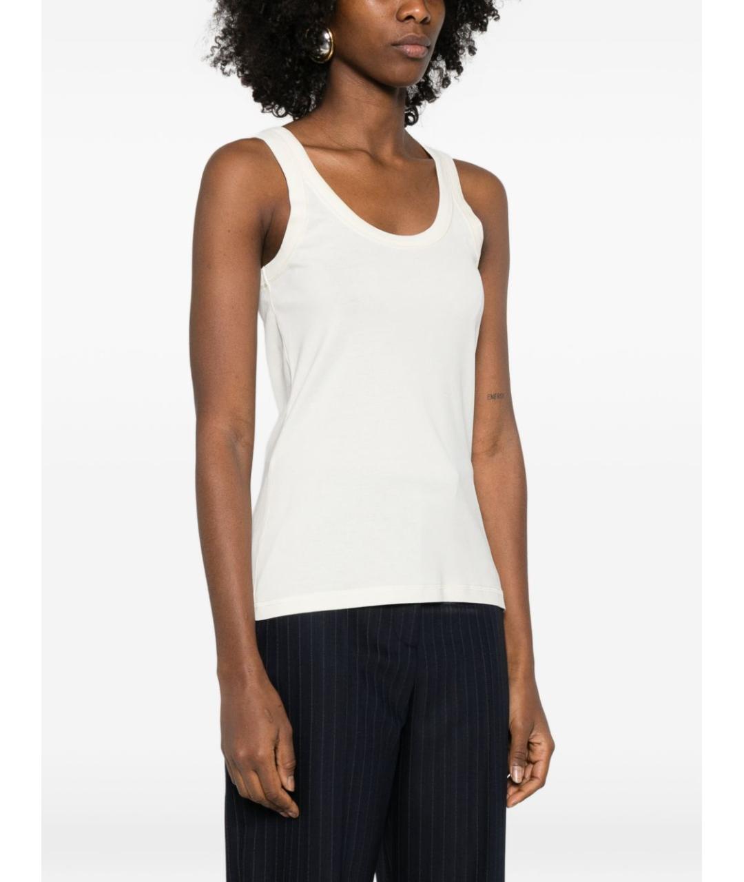 LEMAIRE Белая хлопковая майка, фото 2