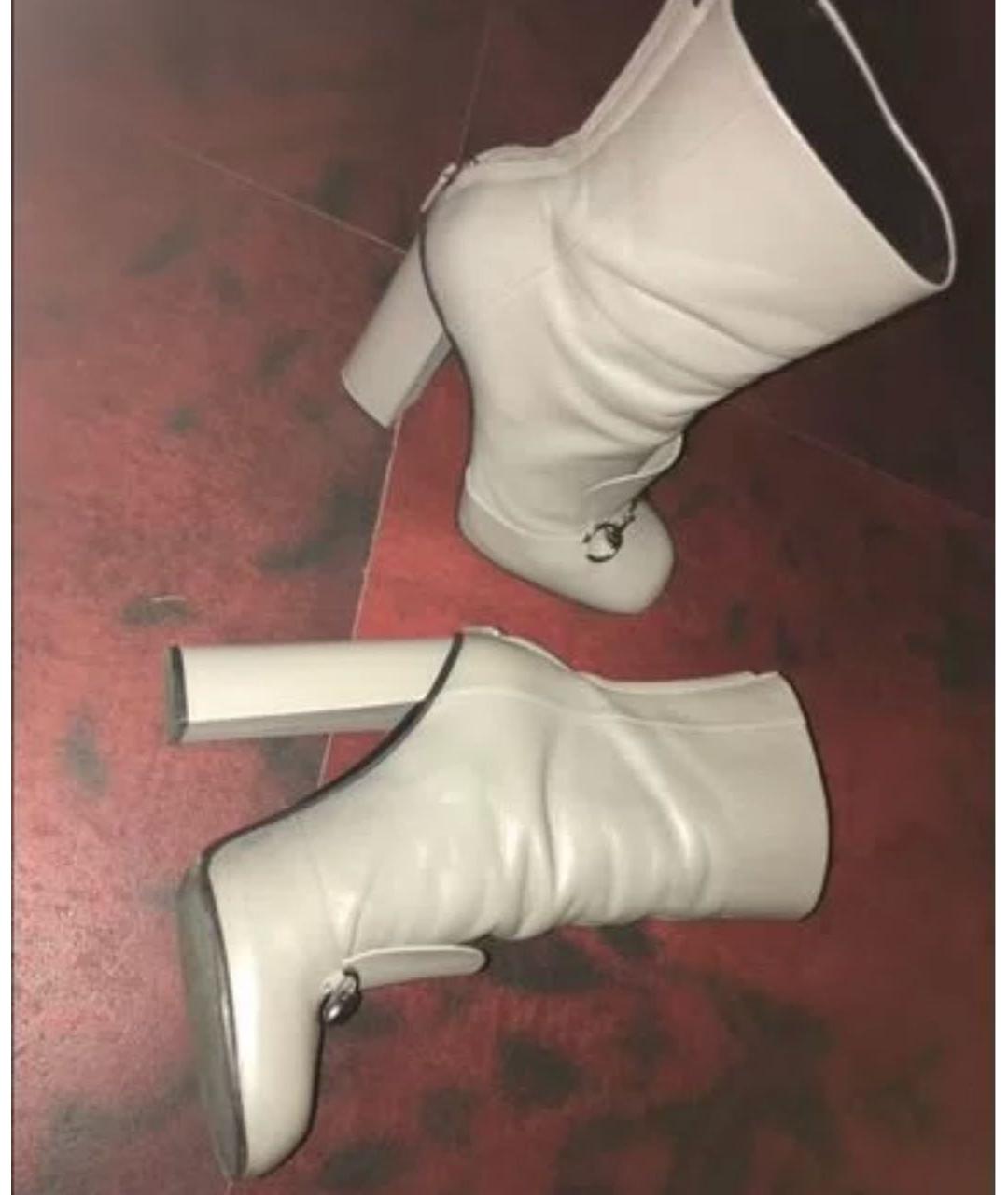 GUCCI Серые кожаные ботильоны, фото 2