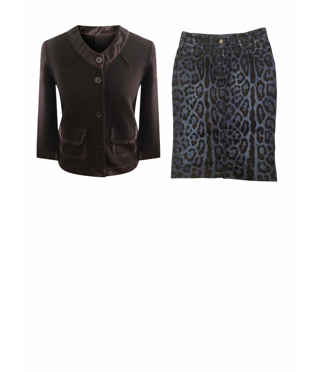 DOLCE&GABBANA Синий костюм с юбками, фото 1